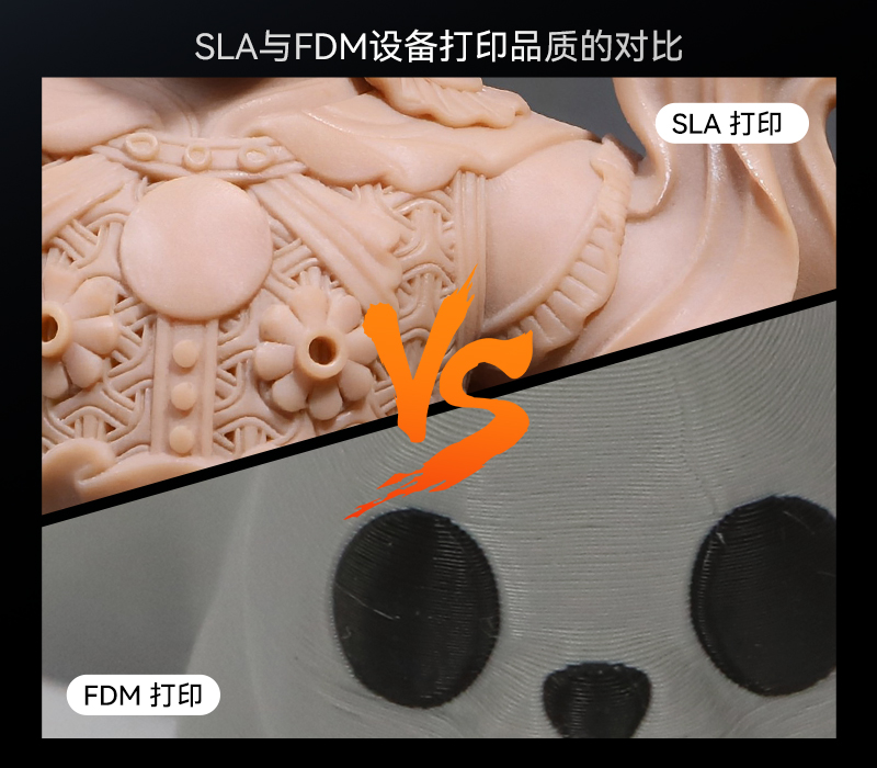 SLA與FDM設備打印品質的對比